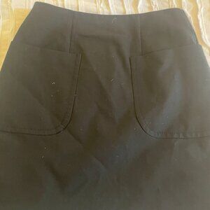 Loft Black Petite skirt